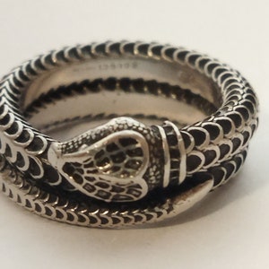 Bague serpent en argent Gucci Garden. Etsy France
