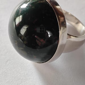 George Jensen sterling silver ring with Jaspis #90C.