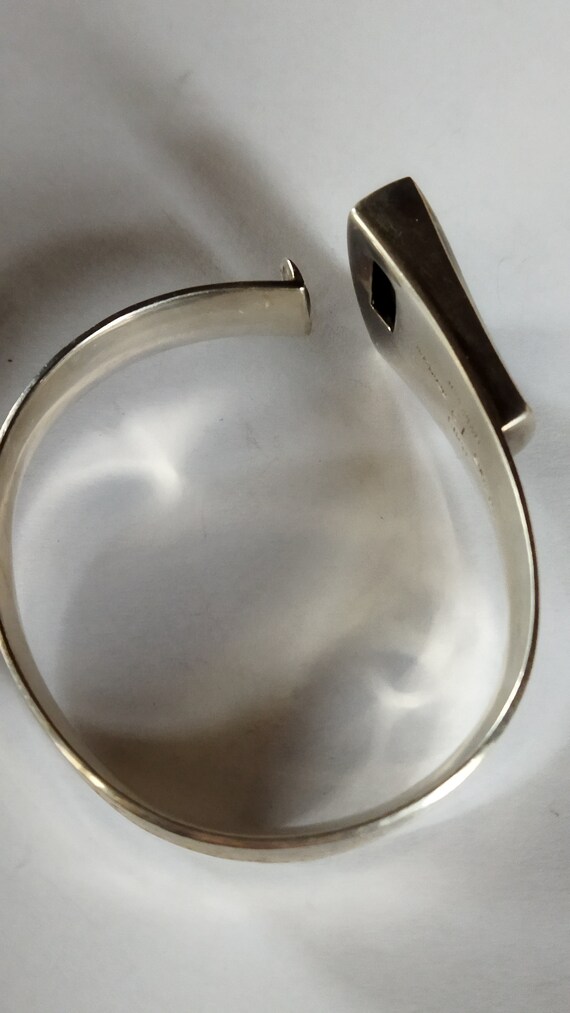 Palle Bisgaard sterling silver bracelet #12 with abalone. View 4