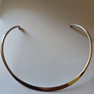 George Jensen Denmark vintage sterling silver modernist choker.
