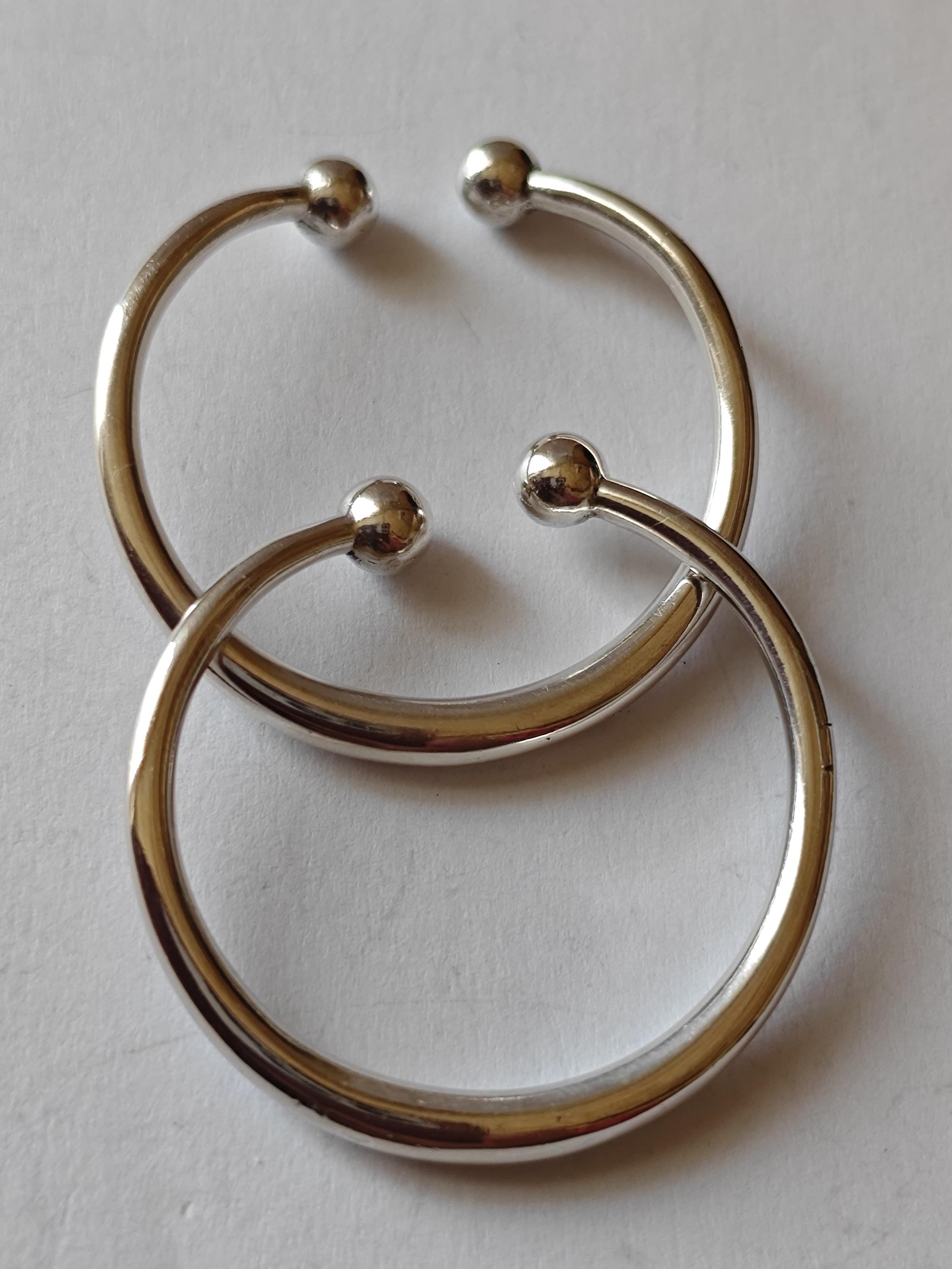 Kirsten Pontoppidan vintage sterling silver earrings.