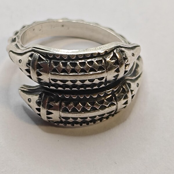David Andersen Norway vintage sterling silver ring.   Ring size-17,5mm.