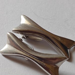 Orecchini vintage a clip in argento sterling.
