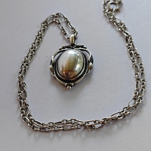 Georg Jensen Denmark sterling silver pendant #2017 with chain.