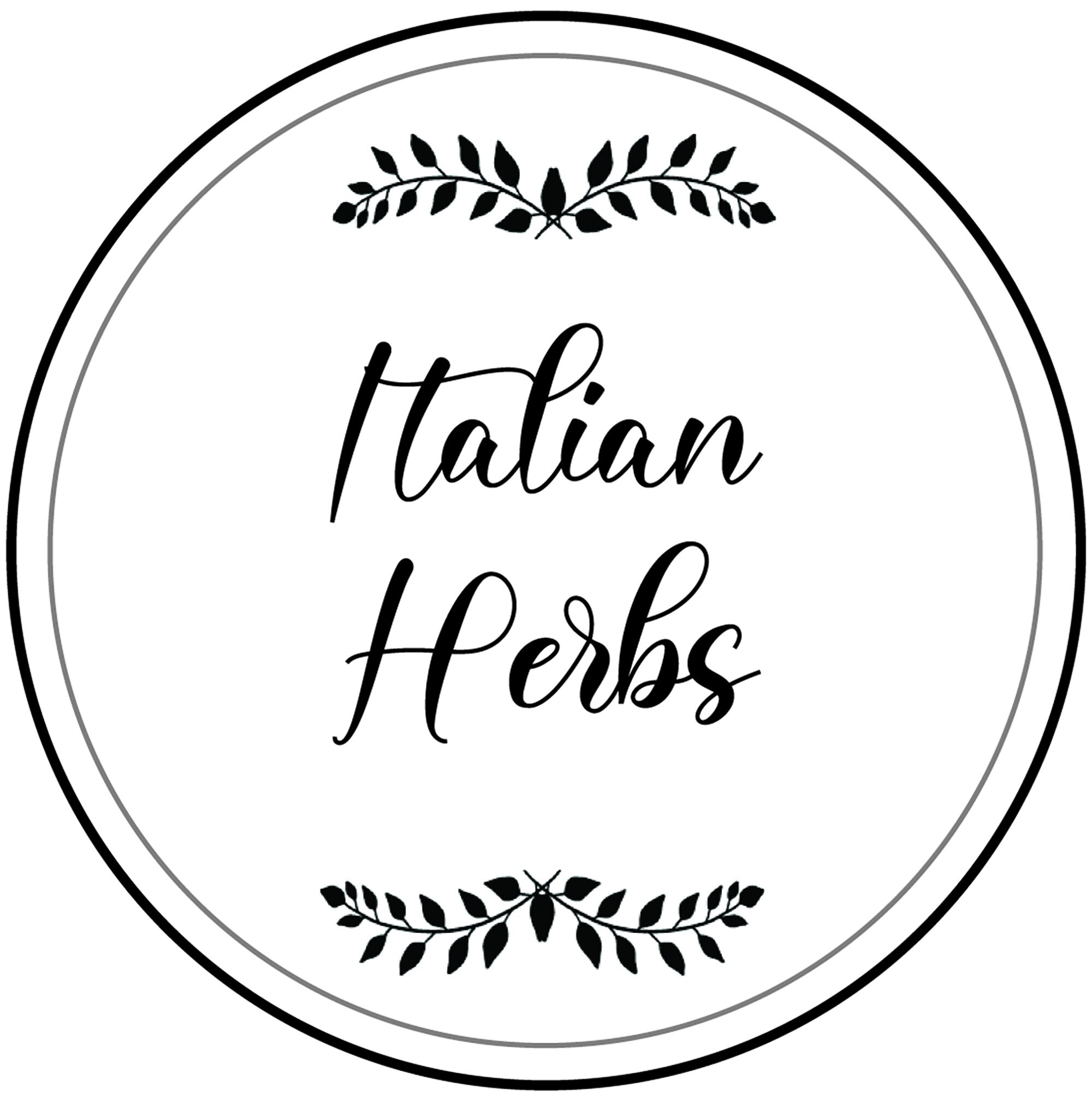 72 Spice and Herb Name Jar Labels White Vinyl Stickers Etsy