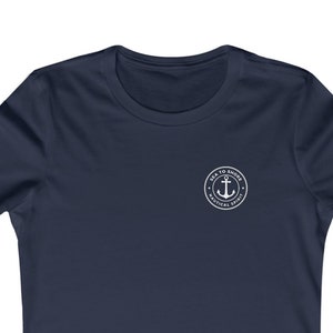 Women&#39;s Sea to Shore T-Shirt, Anchor T-Shirt, Nautical T-Shirt, Beachy T-Shirt, Women&#39;s Fitted T-Shirt