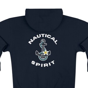 Sudadera con capucha de mar a orilla, sudadera con capucha náutica, sudadera con capucha de ancla, camisa de navegación, sudadera con capucha de navegación, camisa náutica