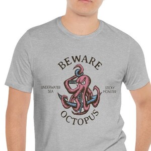 Octopus T-Shirt, Nautical T-Shirt, T-Shirt Gift Idea, Ocean T-Shirt, Octopus Shirt, Kraken Shirt, Boating T-Shirt