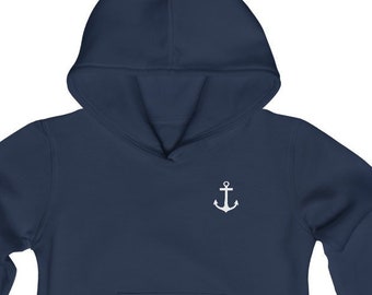 Kids Anchor Hooded Sweatshirt, Nautical Sweatshirt Hoodie, Kids Hoodie, Gift for Boy, Gift for Girl