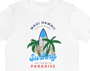 Camiseta Maui Havaí, camiseta náutica, ideia de presente para camiseta, camiseta oceano, camiseta surfista, camiseta praiana, camiseta Maui