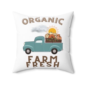 Organic Farm Fresh Square Pillow