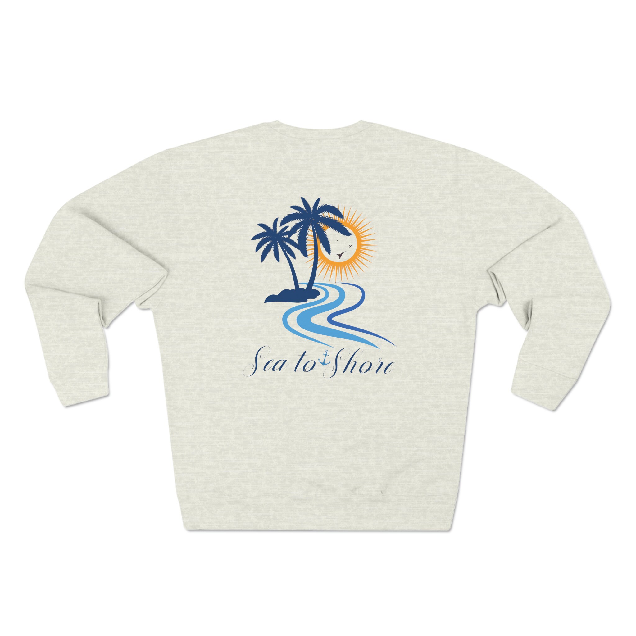 トップス Palm tree sweatshirt / navy Sea to Shore Palm Tree Sweatshirt, Palm Tree Sweatshirt