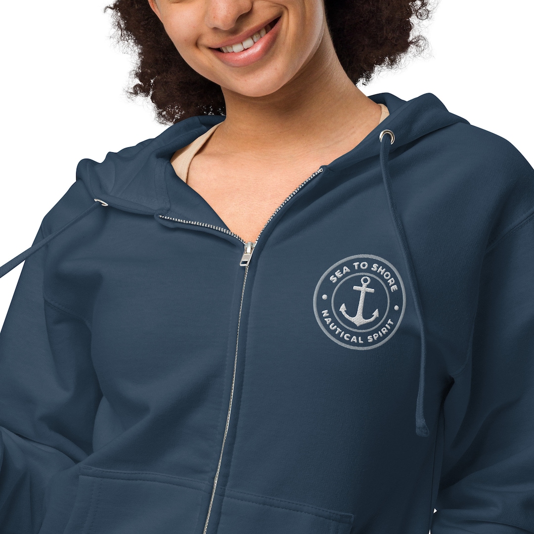 Anchor Long Sleeve Color Block Hoodie main image 1