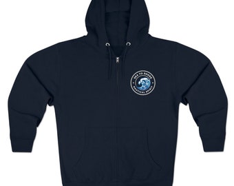 Sea to Shore Wave Zip Hoodie, Wave Hoodie, Nautical Shirt, Anchor Shirt, Boating Hoodie, Anchor T-Shirt