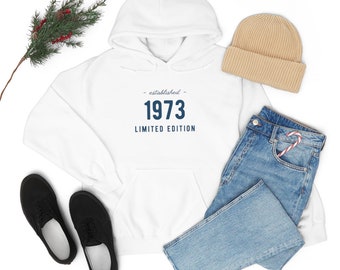 1973年創業 ユニセックス フード付きスウェットシャツ - Etsy 日本