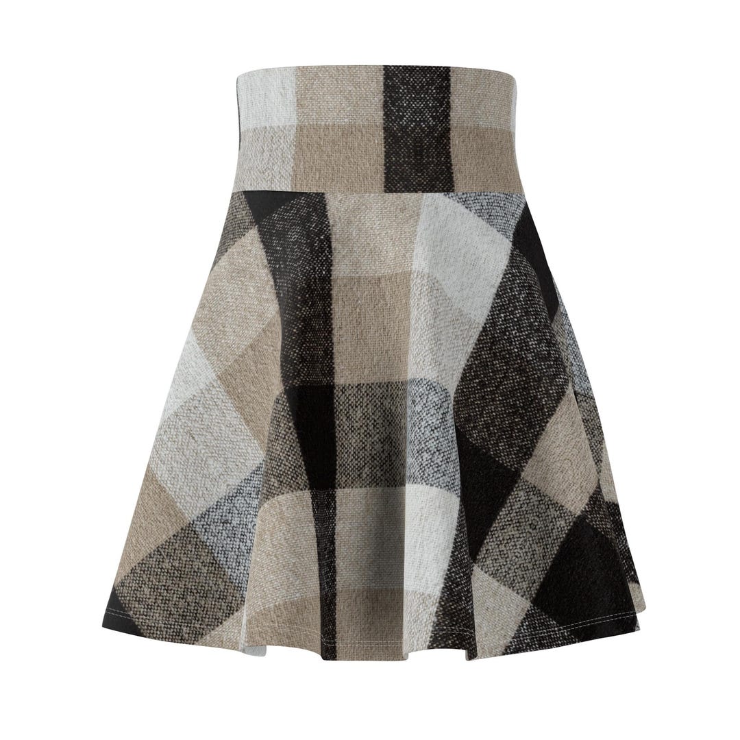 Versatile Scottish Plaid Pleated Skirt