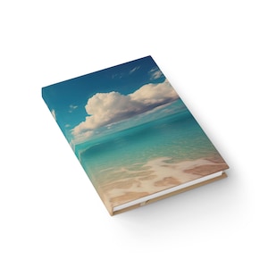 Coastal Dreams Journal - Blank, Beach-Themed Notebook, Ocean Wave Diary, Travel Log, Gift for Writers, Summer Memories Journal