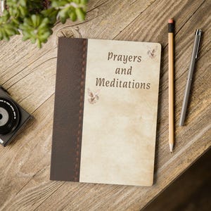 Prayer Journal, Reflection Notebook, Christian Devotional Diary, Spiritual Planner, Inspirational Writing Pad