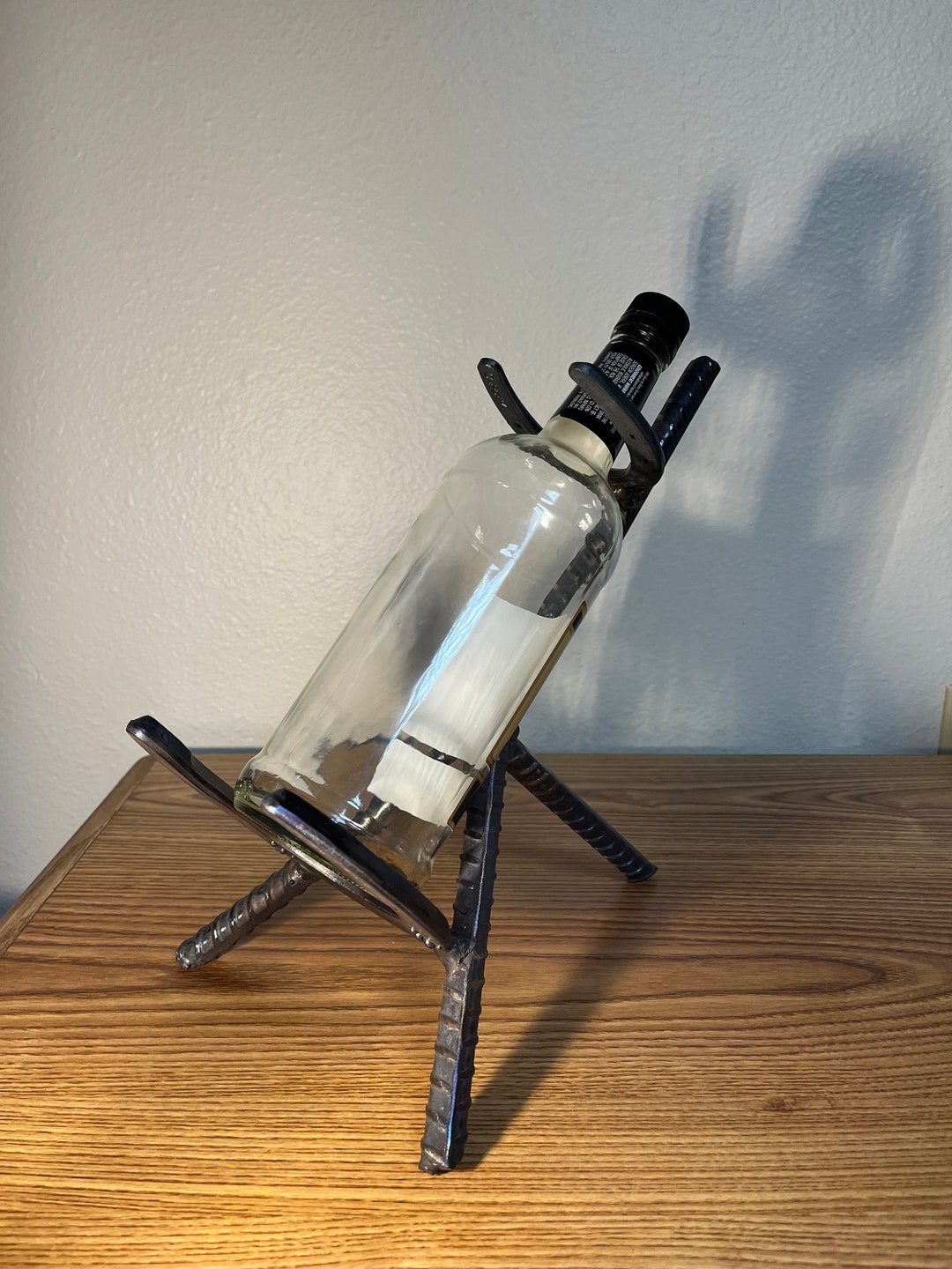Horse Shoe and Rebar Bottle Holder Etsy