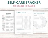 Printable Self Care Tracker, Weekly & Monthly Planner (PDF)