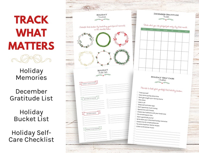 Printable Christmas Planner, Holiday Planner, Dear Santa Letter, Printable Christmas Cards, Kids Christmas Coloring Pages image 4