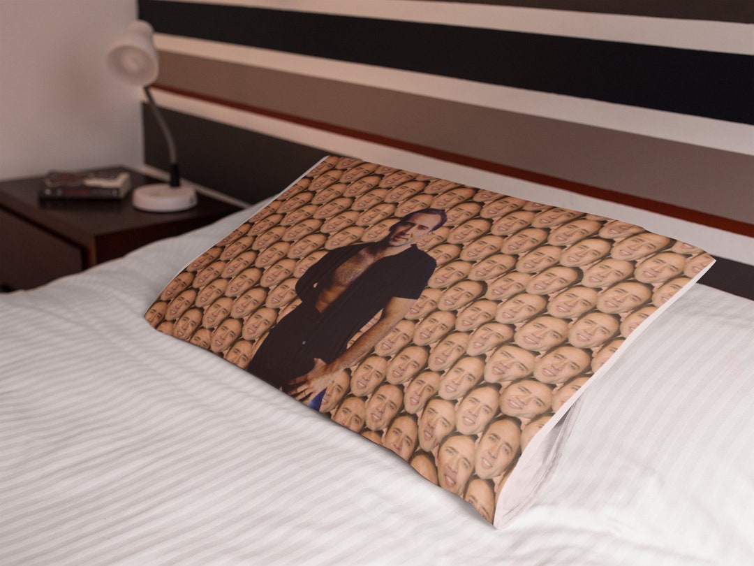 Nicolas Cage Pillowcase Nicolas Cage Bedroom Pillowcase Etsy