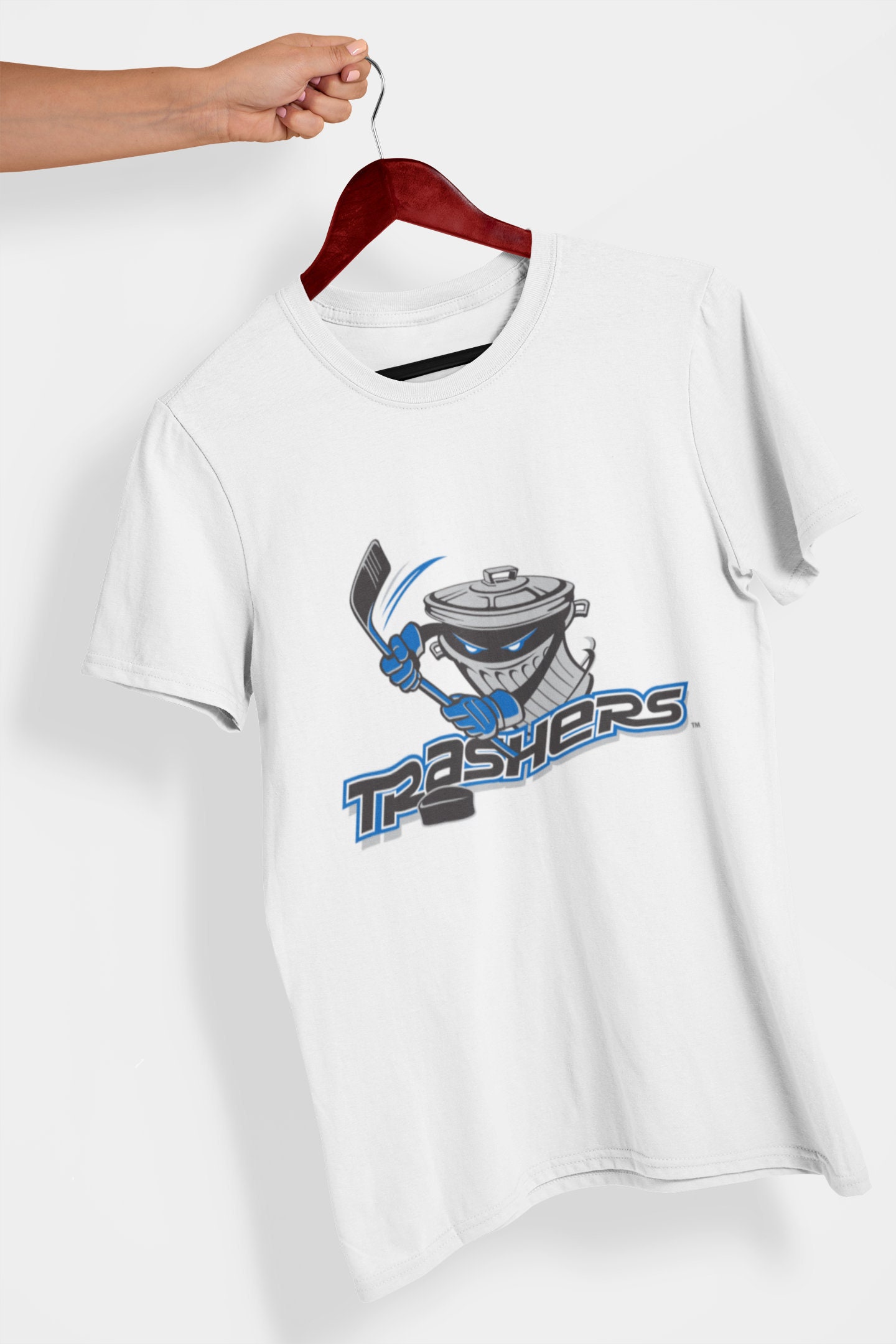  Danbury Trashers - Property of XXL Adult T-Shirt (Small)  Heather Grey : Clothing, Shoes & Jewelry