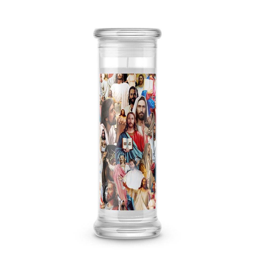 Jesus Christ Candle Jesus Prayer Candle Etsy