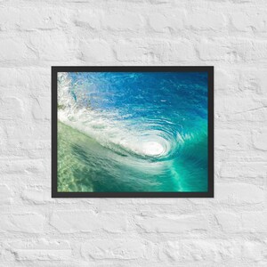 Framed poster of Ocean wave