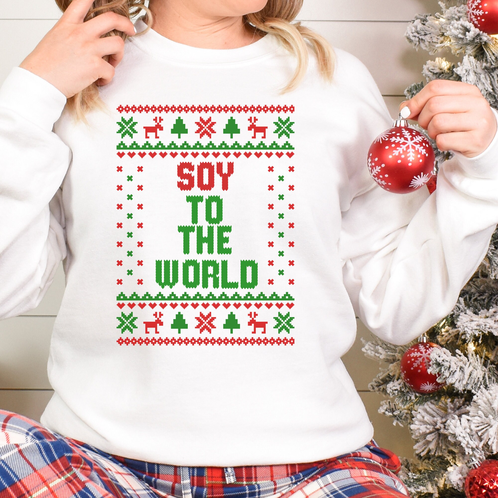 Vegan Xmas Sweater - Etsy