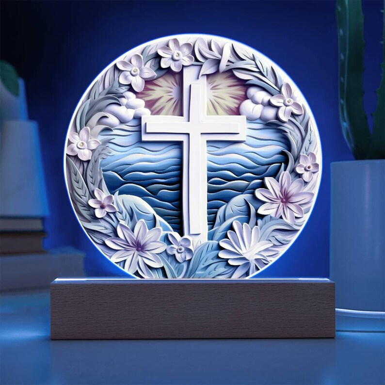 Plx Cross 3D Look Traditional Catholic Cross Acrylic Plaque, Catholic Statue ...