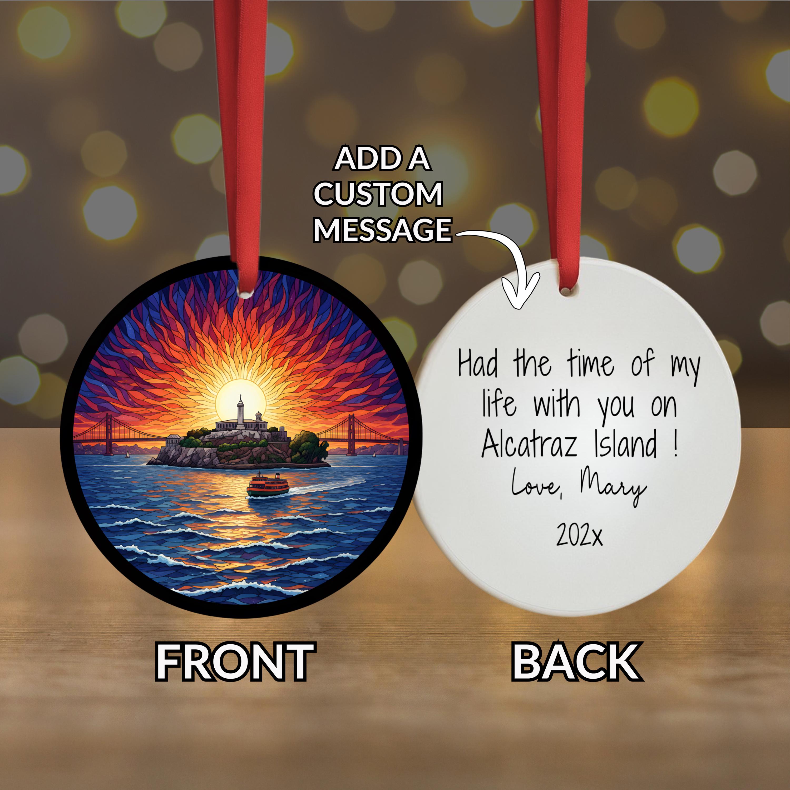 Alcatraz Island Ornament or Plaque San Francisco Travel Keepsake