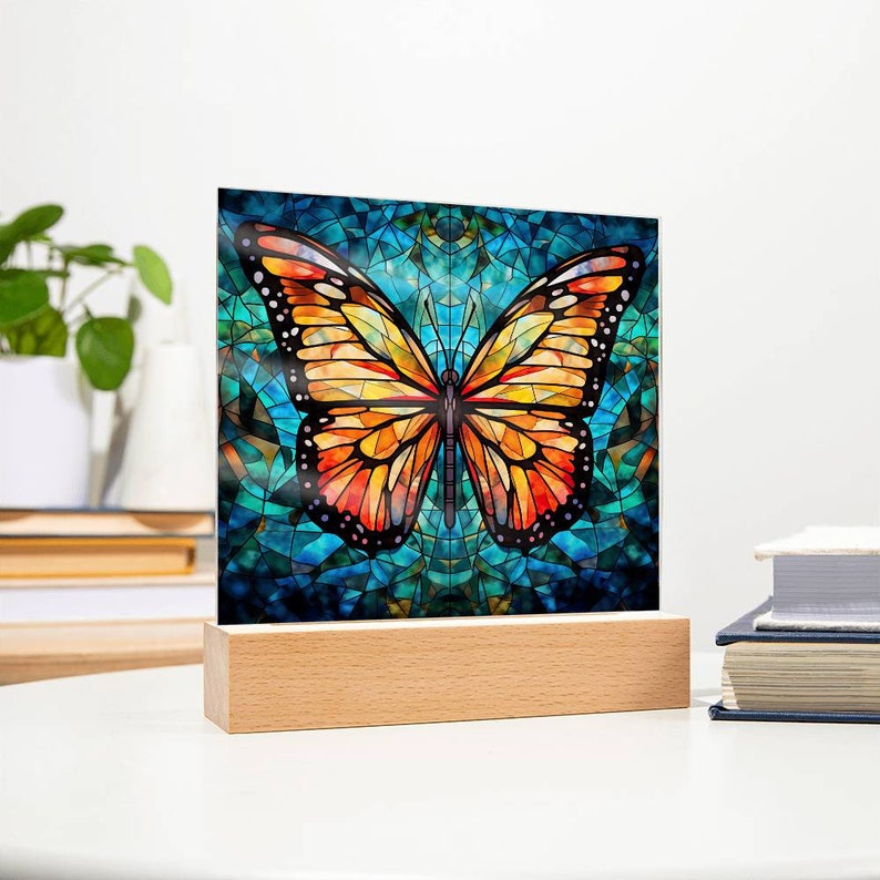 Personalized Butterfly Acrylic Plaque - Gift Idea For Christmas
