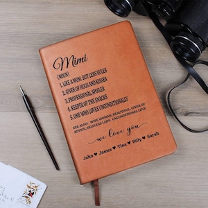 Personalized Mimi Journal, Gift for Mimi, Mimi Birthday Gift, Blessed Mimi, Grandma Gift, Gift for Nana, Mothers Day Gift, Grandmother Gift