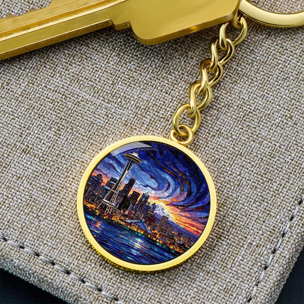 Seattle Necklace or Keychain, Space Needle Souvenir, Washington ...