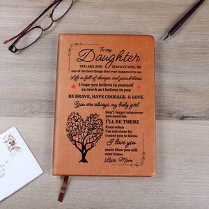 Diario para una querida hija, cartas para mi hija, cartas de cumpleaños para mi hija, regalo de recuerdo personalizado, libro de recuerdos para nuevas mamás, mamá e hija
