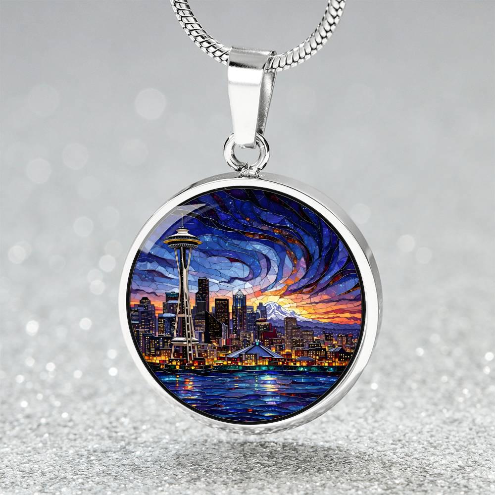 Seattle Necklace or Keychain, Space Needle Souvenir, Washington ...