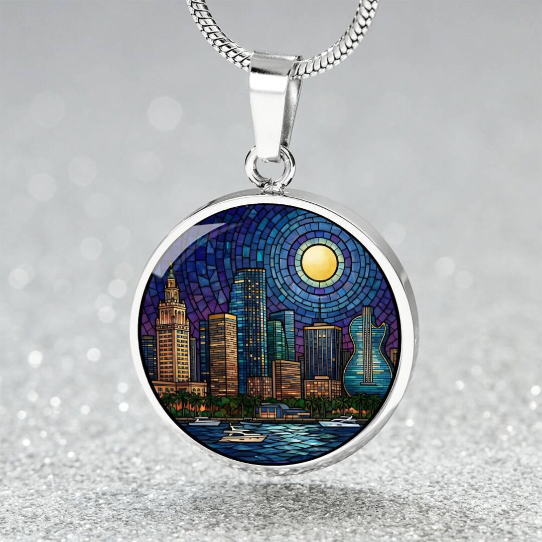 Miami Necklace or Keychain – Tropical Beach Travel Jewelry ...