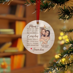 Décoration personnalisée en souvenir de maman | Cadeau de mémoire d'amoureux, désolé pour votre perte, ornements de mémoire, cadeaux de sympathie perte de mère