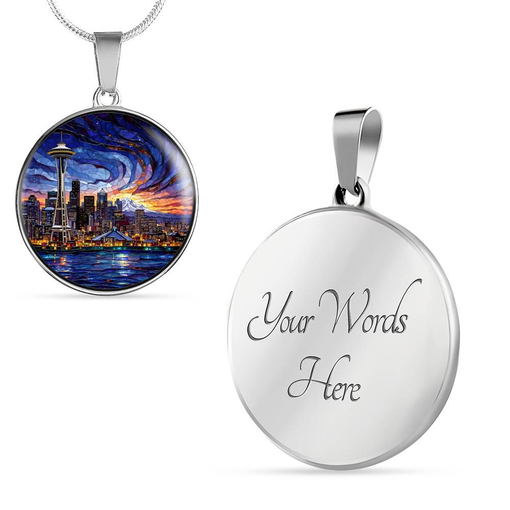 Seattle Necklace or Keychain, Space Needle Souvenir, Washington ...
