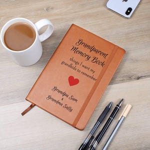 Personalized Grandparent Memory Book Journal, Legacy Journal To Grandchildren, Grandparent Keepsake Journal, Keepsake For Grandkids, Grandma