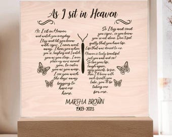 Targa commemorativa a LED / Mi dispiace per la tua perdita, perdita di una persona cara, perdita del padre, perdita della madre, perdita del marito, regalo di ricordo