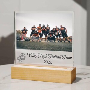 Football Coach Gift, Award Plaque, Football Player, Appreciation Gift, Team Mom Gift, End of Year Gift, Senior Class of 2025, Man Cave Decor