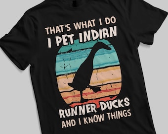 Indian Runner Duck T-Shirt - Funny Indian Runner Duck Shirt for Men, Indian Runner Farmer T-Shirt & Runner Duck Gifts for Women