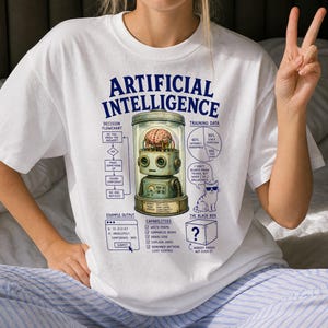 Funny AI Humor Shirt - Retro Computing & Technology Gift - Sarcastic AI Humor Clothing