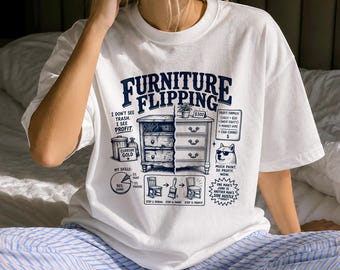 Camiseta divertida para restaurar muebles - Regalo retro para amantes de la restauración de muebles - Ropa sarcástica para restaurar muebles