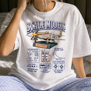 Lustiges T-Shirt mit Modellbaumotiv – Retro-Sammlergeschenk – Sarkastische Modellbau-Kleidung