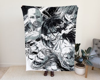 Titan Shifters Anime Decke - Anime Samtdecke & Manga Weihnachtsgeschenk