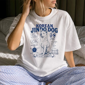 Divertente maglietta con cane Jindo coreano - Regalo retrò per cani - Abbigliamento sarcastico con cane Jindo coreano
