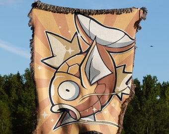 Magikarp Blanket - Magikarp Gift, Magikarp Accessories, Magikarp Decoration & Magikarp Woven Blanket